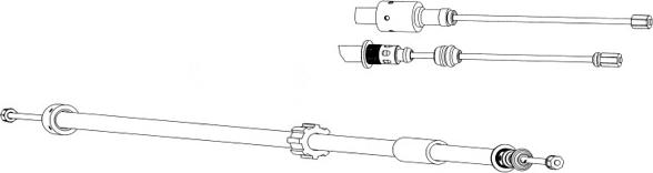 CEF CT02133 - Тросик, cтояночный тормоз autospares.lv
