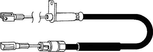 CEF DM02179 - Тросик, cтояночный тормоз autospares.lv