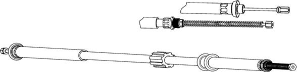 CEF FA02178 - Тросик, cтояночный тормоз autospares.lv