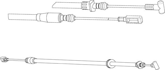 CEF FA02300 - Тросик, cтояночный тормоз autospares.lv