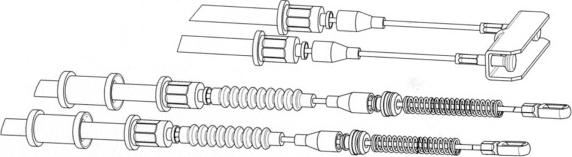 CEF OP02142 - Тросик, cтояночный тормоз autospares.lv