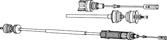 CEF PU01142 - Трос, управление сцеплением autospares.lv