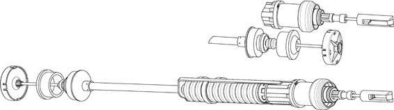 CEF PU01164 - Трос, управление сцеплением autospares.lv