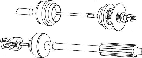 CEF PU01119 - Трос, управление сцеплением autospares.lv