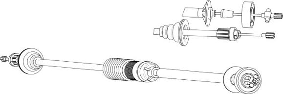 CEF RT01188 - Трос, управление сцеплением autospares.lv