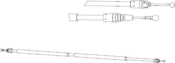 CEF RT02292 - Тросик, cтояночный тормоз autospares.lv