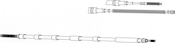 CEF SK02105 - Тросик, cтояночный тормоз autospares.lv