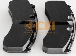 C.E.I. 584.022 - Тормозные колодки, дисковые, комплект autospares.lv