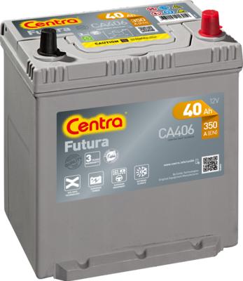 CENTRA CA406 - Стартерная аккумуляторная батарея, АКБ autospares.lv