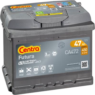 CENTRA CA472 - Стартерная аккумуляторная батарея, АКБ autospares.lv