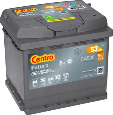 CENTRA CA530 - Стартерная аккумуляторная батарея, АКБ autospares.lv