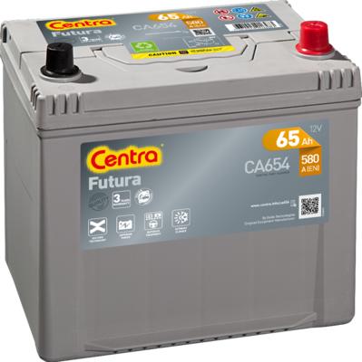 CENTRA CA654 - Стартерная аккумуляторная батарея, АКБ autospares.lv