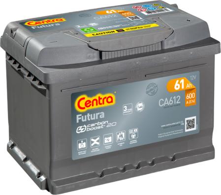 CENTRA CA612 - Стартерная аккумуляторная батарея, АКБ autospares.lv