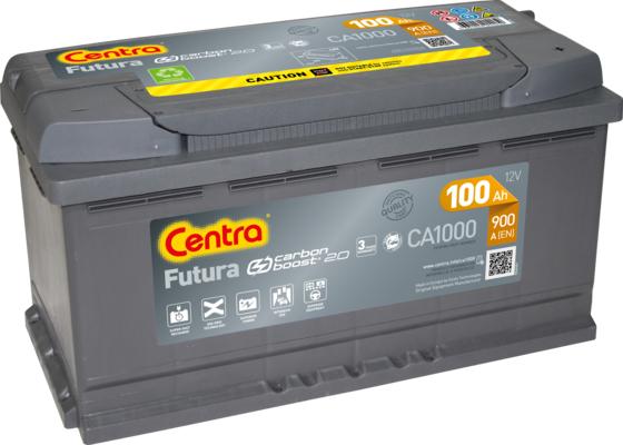 CENTRA CA1000 - Стартерная аккумуляторная батарея, АКБ autospares.lv