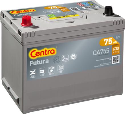 CENTRA CA755 - Стартерная аккумуляторная батарея, АКБ autospares.lv