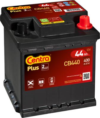 CENTRA CB440 - Стартерная аккумуляторная батарея, АКБ autospares.lv