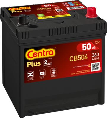 CENTRA CB455 - Стартерная аккумуляторная батарея, АКБ autospares.lv