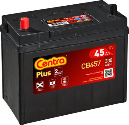 CENTRA CB457 - Стартерная аккумуляторная батарея, АКБ autospares.lv