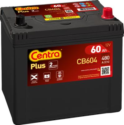 CENTRA CB604 - Стартерная аккумуляторная батарея, АКБ autospares.lv
