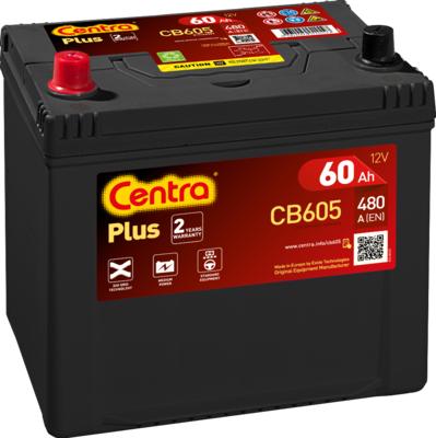 CENTRA CB605 - Стартерная аккумуляторная батарея, АКБ autospares.lv
