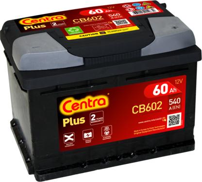 CENTRA CB602 - Стартерная аккумуляторная батарея, АКБ autospares.lv