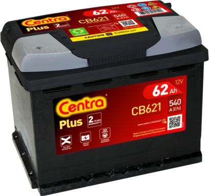 CENTRA CB621 - Стартерная аккумуляторная батарея, АКБ autospares.lv
