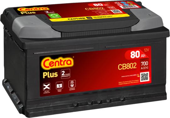 CENTRA CB802 - Стартерная аккумуляторная батарея, АКБ autospares.lv