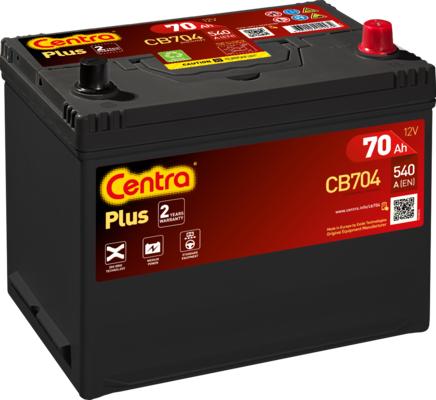 CENTRA CB704 - Стартерная аккумуляторная батарея, АКБ autospares.lv