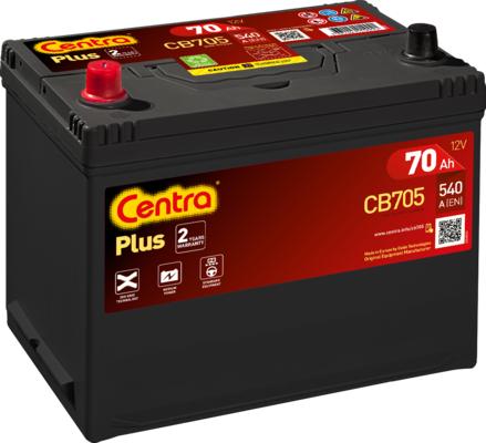 CENTRA CB705 - Стартерная аккумуляторная батарея, АКБ autospares.lv