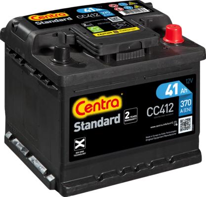 CENTRA CC412 - Стартерная аккумуляторная батарея, АКБ autospares.lv