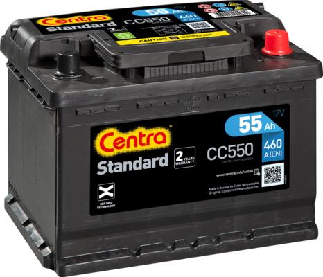 CENTRA CC550 - Стартерная аккумуляторная батарея, АКБ autospares.lv