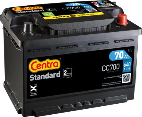 CENTRA CC700 - Стартерная аккумуляторная батарея, АКБ autospares.lv