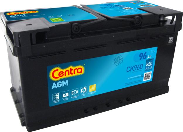 CENTRA CK960 - Стартерная аккумуляторная батарея, АКБ autospares.lv