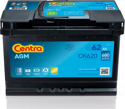 CENTRA CK620 - Стартерная аккумуляторная батарея, АКБ autospares.lv