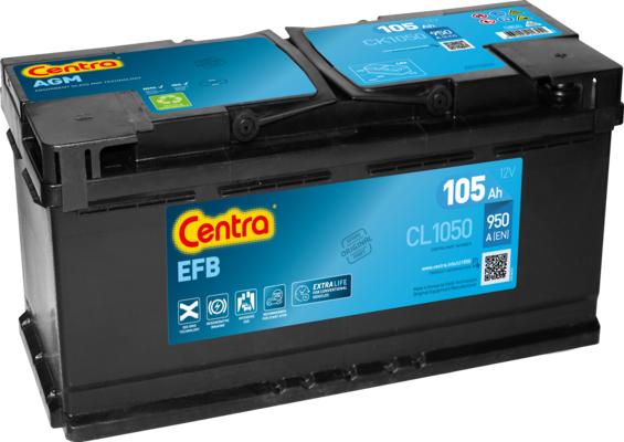 CENTRA CK1050 - Стартерная аккумуляторная батарея, АКБ autospares.lv