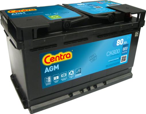 CENTRA CK800 - Стартерная аккумуляторная батарея, АКБ autospares.lv
