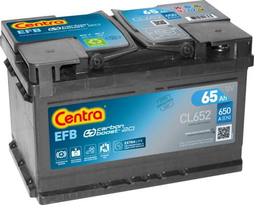 CENTRA CL652 - Стартерная аккумуляторная батарея, АКБ autospares.lv