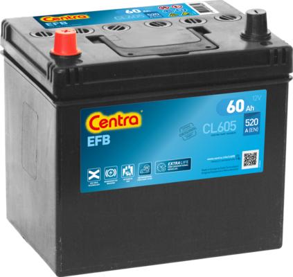 CENTRA CL605 - Стартерная аккумуляторная батарея, АКБ autospares.lv