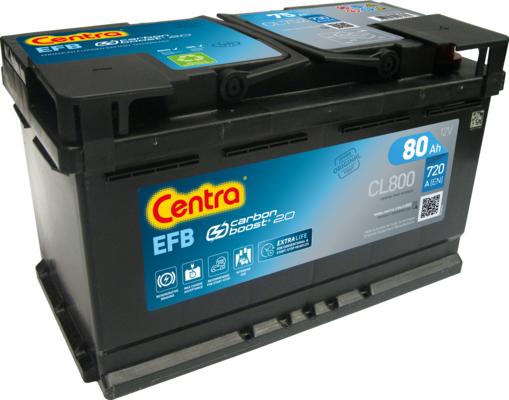 CENTRA CL800 - Стартерная аккумуляторная батарея, АКБ autospares.lv