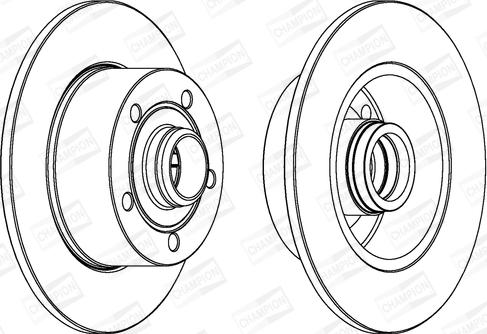 Champion 561982CH-1 - Тормозной диск autospares.lv