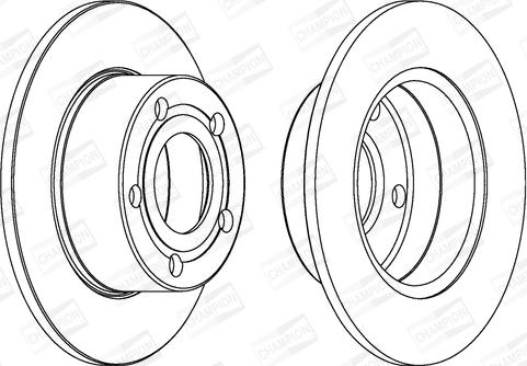 Champion 561549CH - Тормозной диск autospares.lv