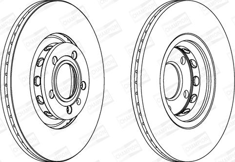 Champion 562383CH - Тормозной диск autospares.lv