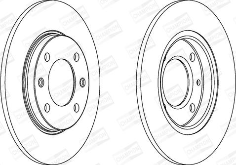 Champion 561555CH - Тормозной диск autospares.lv