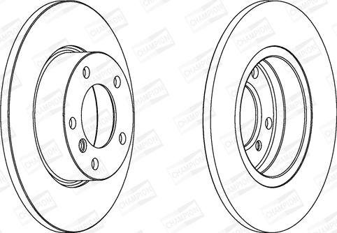 Champion 561550CH - Тормозной диск autospares.lv