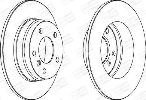 Champion 561552CH - Тормозной диск autospares.lv