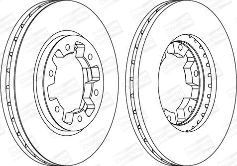 Champion 561523CH - Тормозной диск autospares.lv