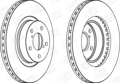 Champion 561667CH - Тормозной диск autospares.lv