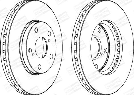 Champion 561676CH - Тормозной диск autospares.lv