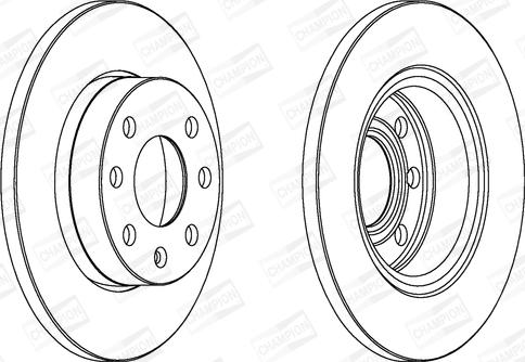 Champion 561158CH - Тормозной диск autospares.lv