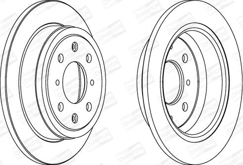 Champion 561383CH - Тормозной диск autospares.lv